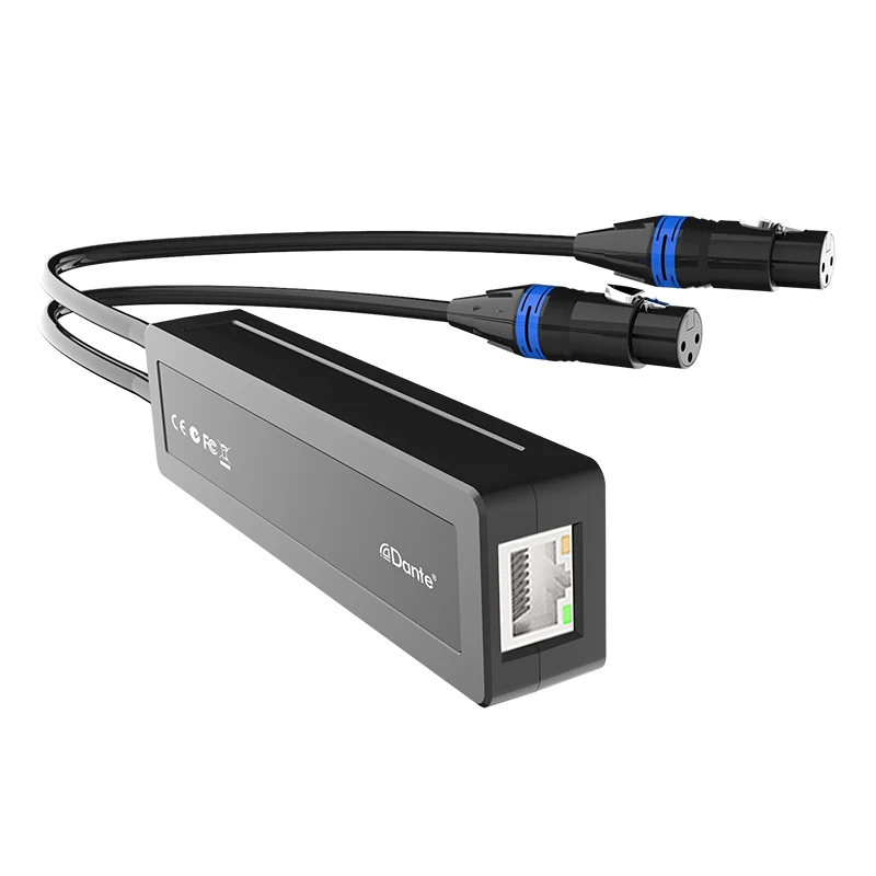 2CH Αναλογική είσοδος Dante Adapter